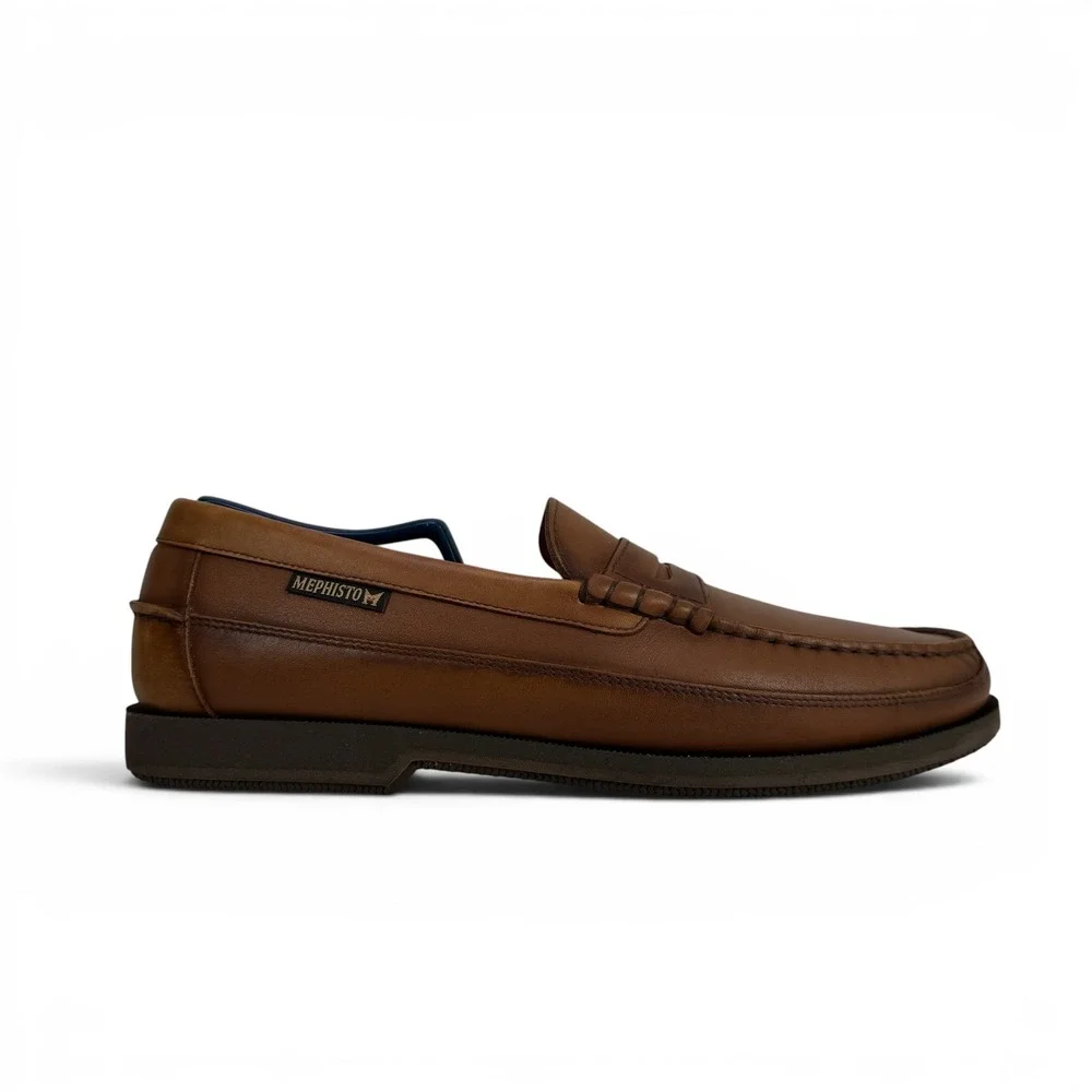 Mephisto Cap Vert Penny Loafers‎ Mens 10 Rust Brown Leather Comfort Slip On
